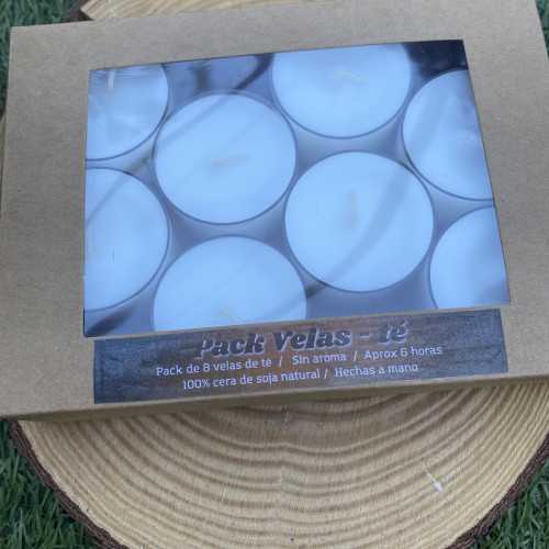 Velas de té (Pack 8 velas)