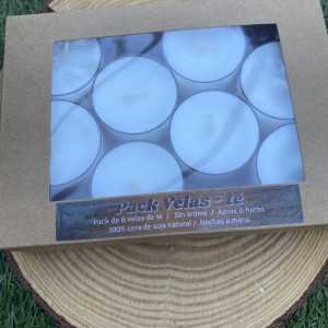 Velas de té (Pack 8 velas)
