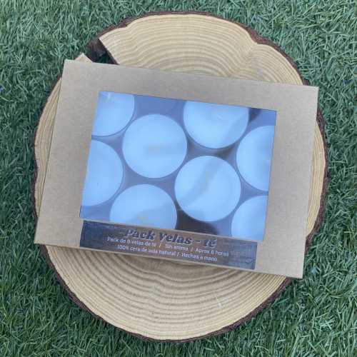 Velas de té (Pack 8 velas)