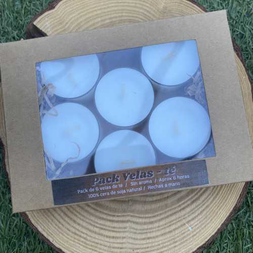 Velas de té (Pack de 6 velas)