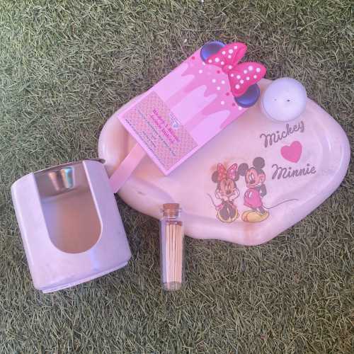 Set Modelo Mickey ♥ Minnie + Wax Conos Dulces