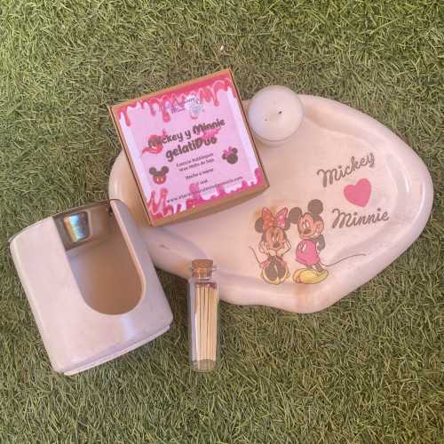Set Modelo Mickey ♥ Minnie + Wax GelatiDuo