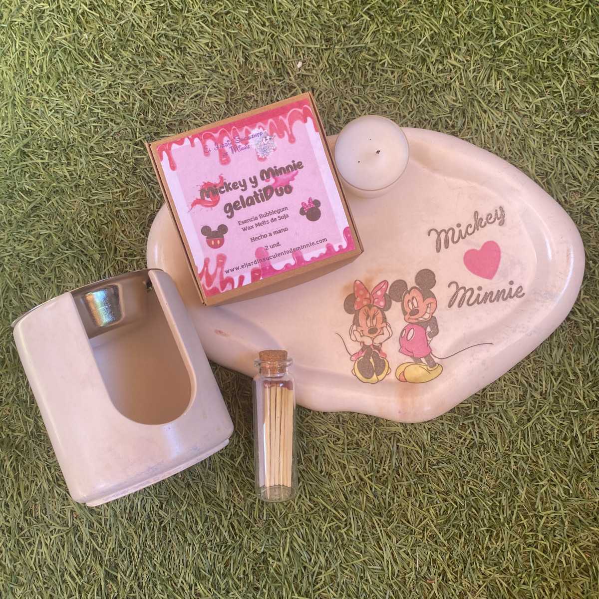 Set Modelo Mickey ♥ Minnie + Wax GelatiDuo