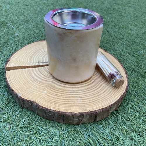 Quemador Estrecho Beige y Ocre