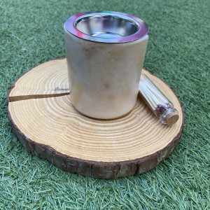 Quemador Estrecho Beige y Ocre