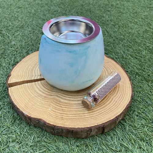 Quemador Ancho Agua Marina y Morado