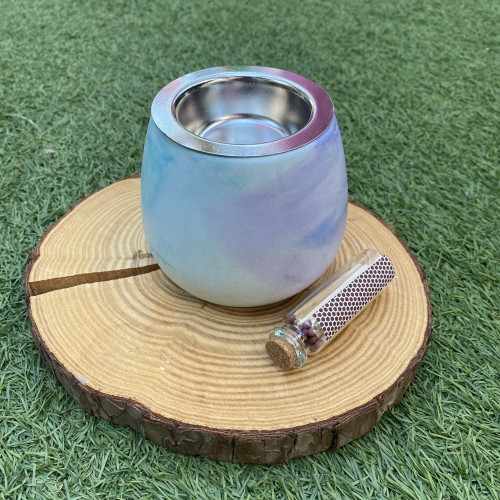 Quemador Ancho Agua Marina y Morado