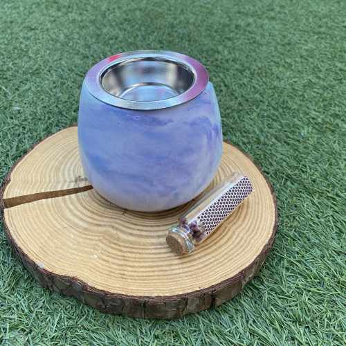 Quemador Ancho Agua Marina y Morado