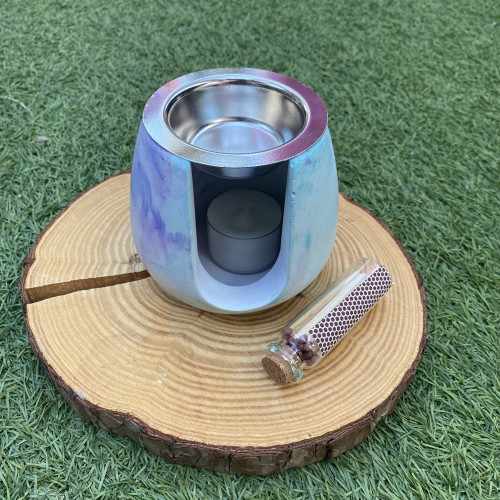 Quemador Ancho Agua Marina y Morado