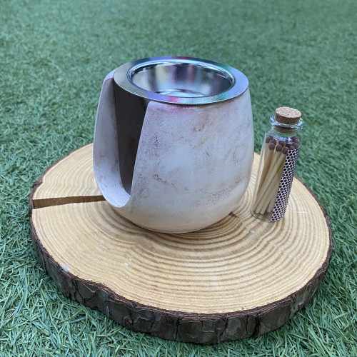 Quemador Ancho Beige (Vetas Marron)