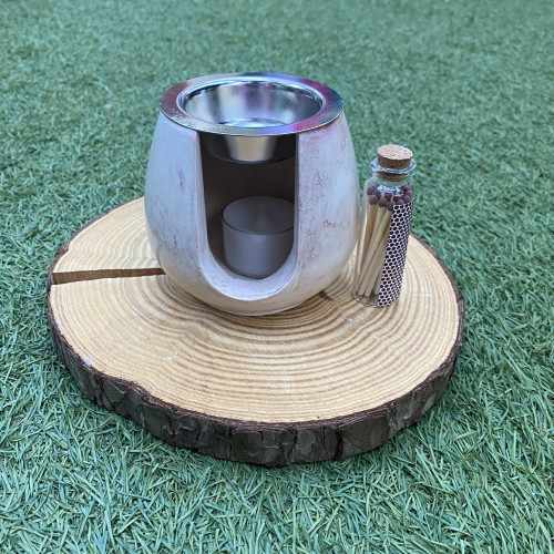 Quemador Ancho Beige (Vetas Marron)